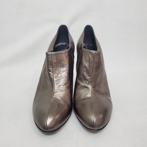 Sergio Rossi Metallic Prism Heel Booties - Picture 2 of 10